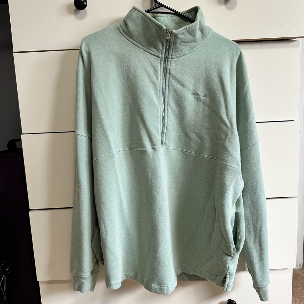 Victorias Secret Pink Oversized Half Zip Pullover